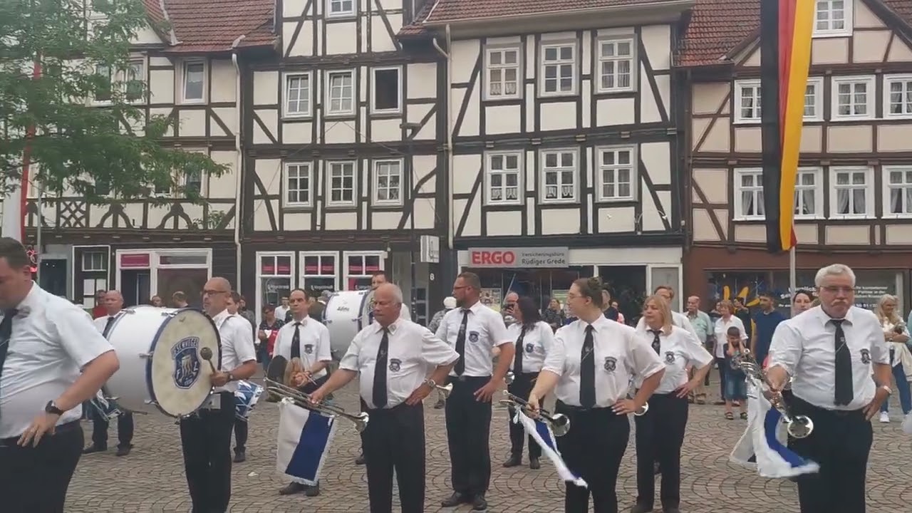 Fanfarenzug Eschwege beim Hemingway 😊🔵⚪ immer wieder Gänsehaut ❤️