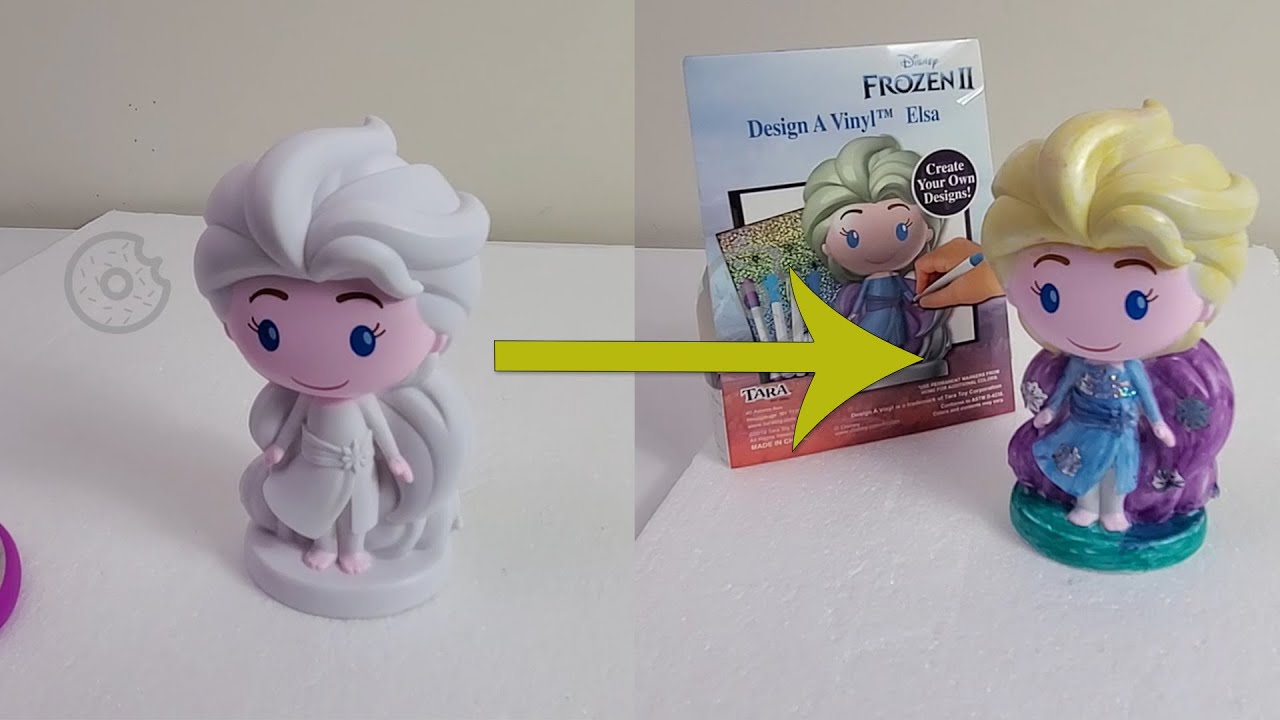 Elsa Color It Yourself Design A Vinyl Doll | Disney Frozen 2 Queen