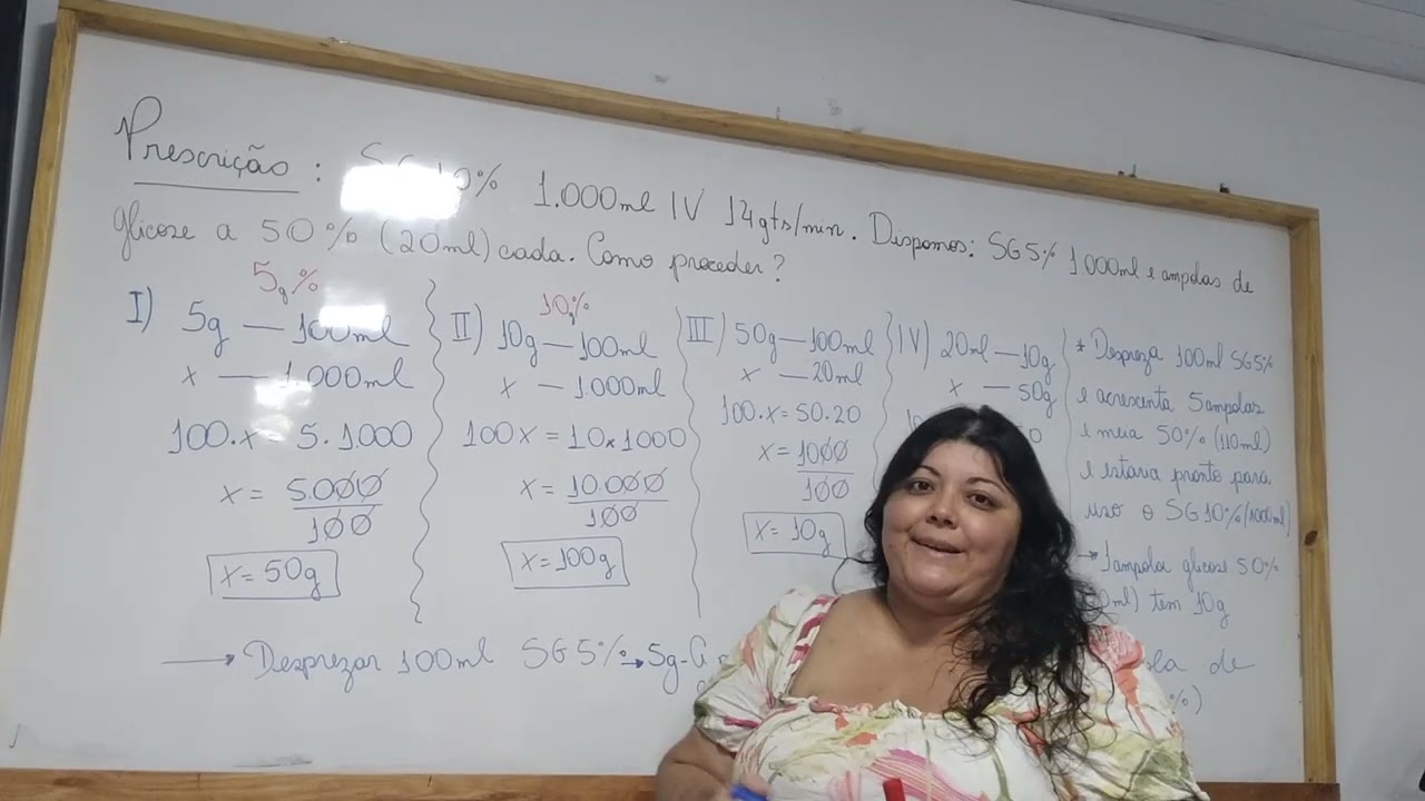 Transformar Soro Glicosado a 5% isotônico em Soro Glicosado a 10% hipertônico.Ampolas de glicose 50%