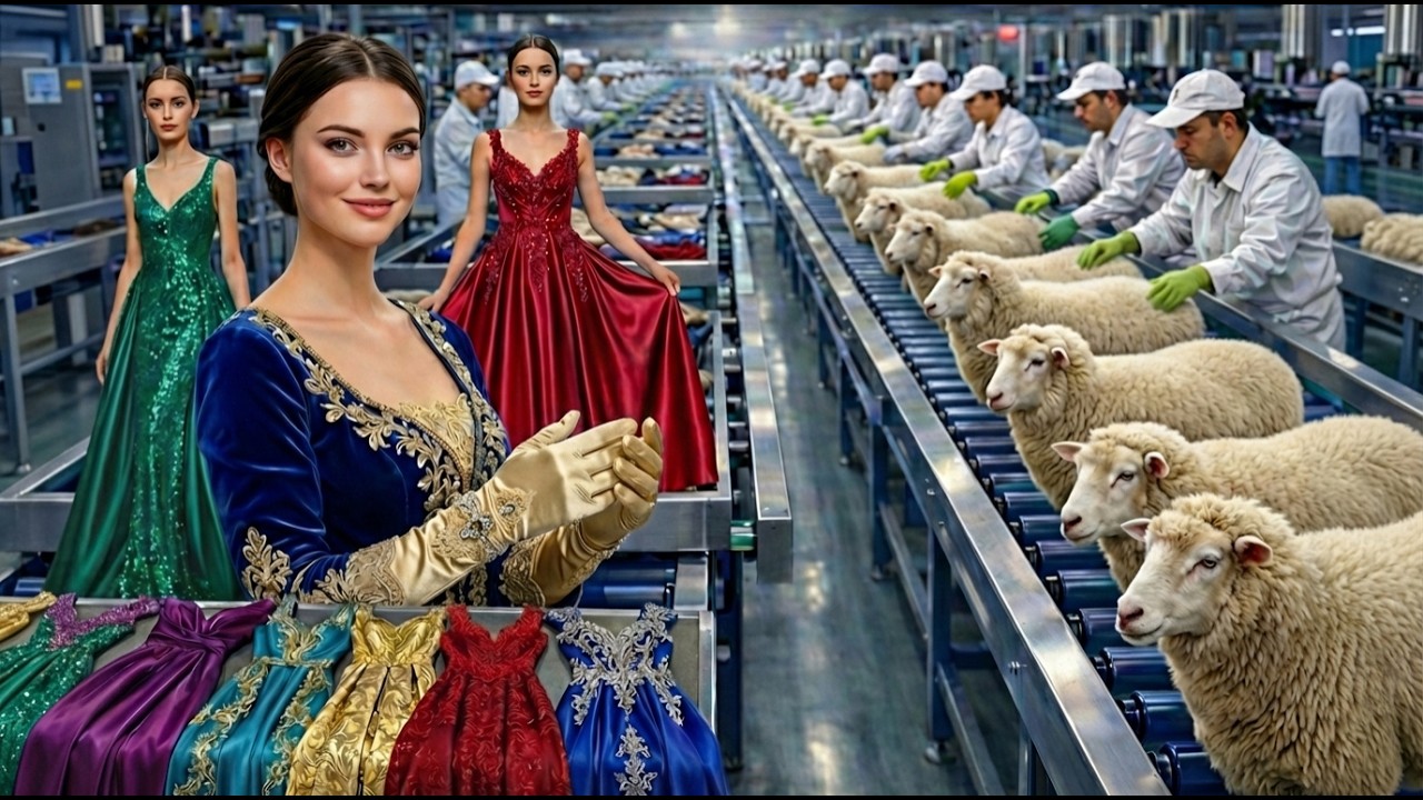 Inside a Modern Wool Factory | From Raw Wool to Luxury Gowns