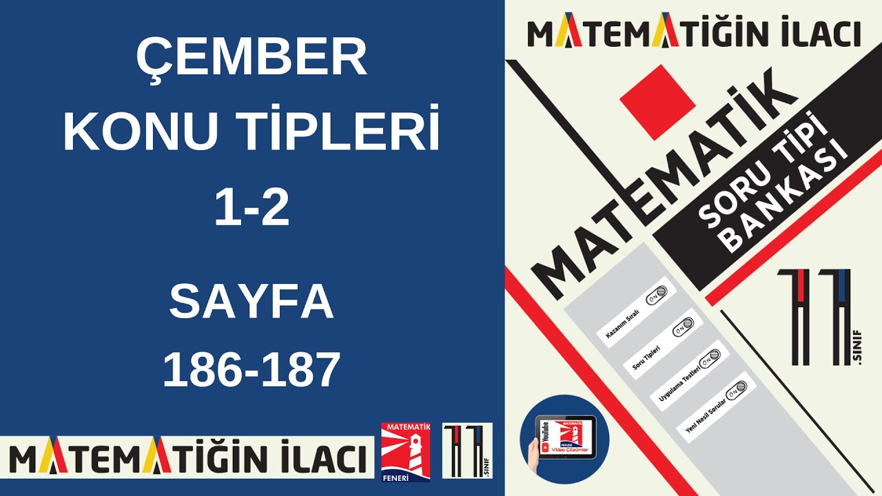 ACİL YAYINLARI 11.SINIF MATEMATİĞİN İLACI SORU TİPİ BANKASI (Çember Konu Tipleri 1-2)