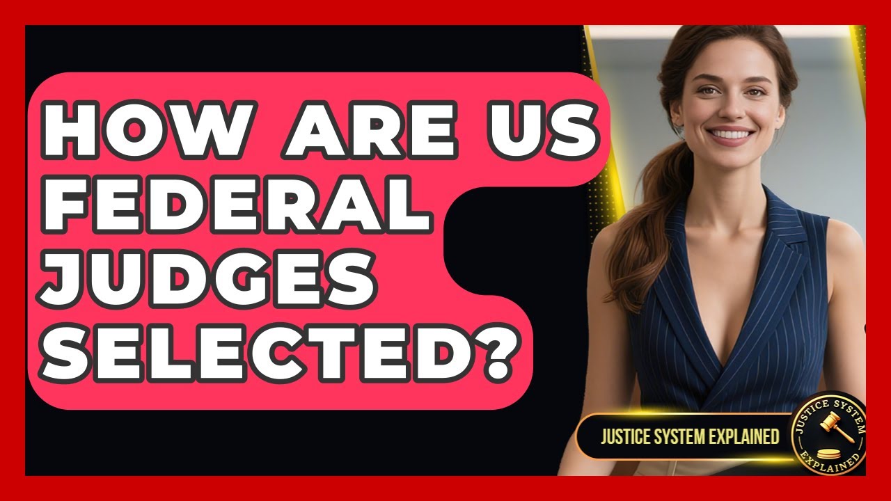 How Are US Federal Judges Selected? - Justice System Explained