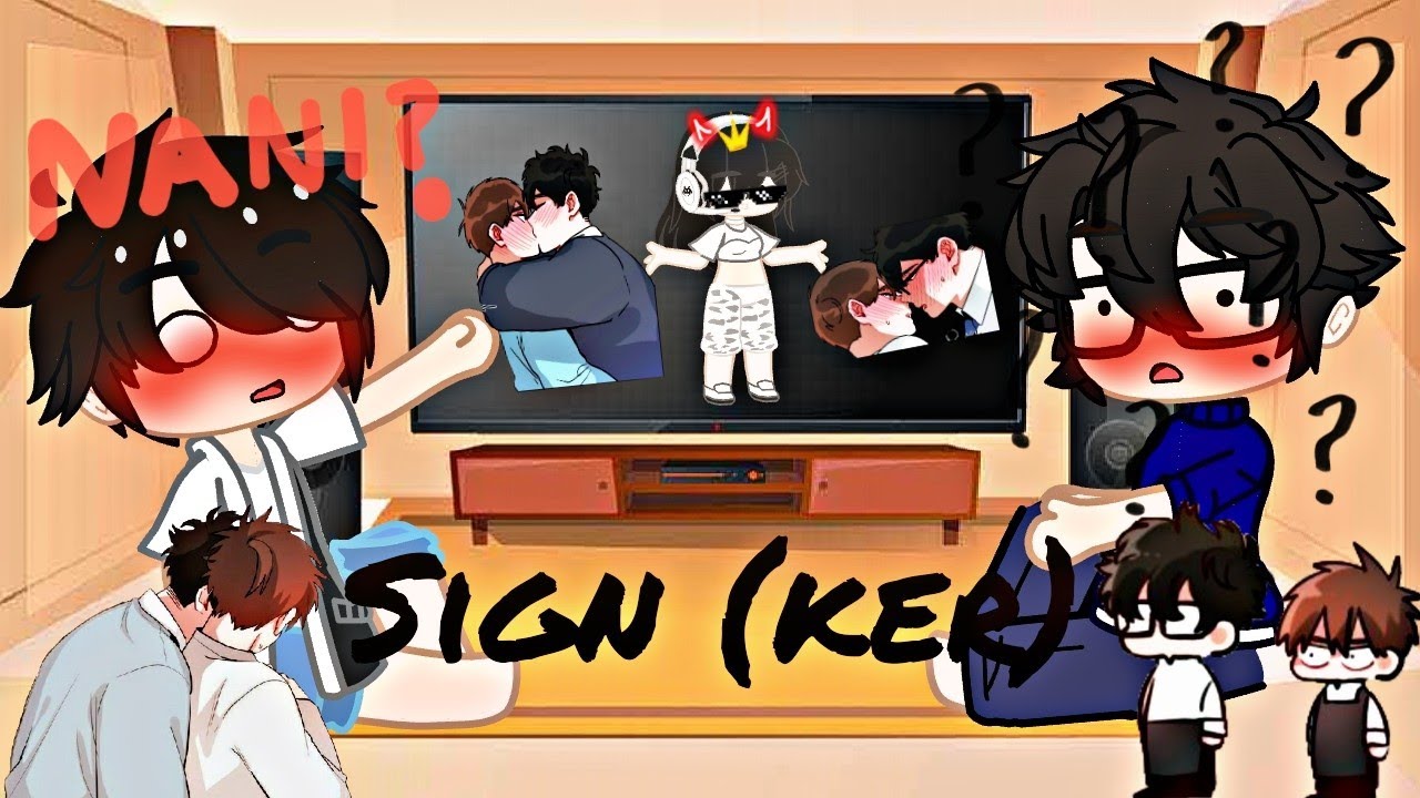 Past Sign(ker) characters React to the future (ft. Me ft.sign characters) Gacha life /Gachaclub