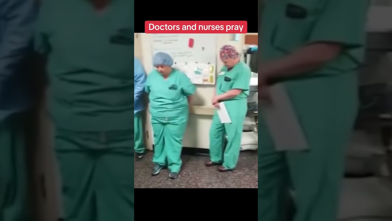 Doctors and nurses pray to God for healing #jesus #god #doctors #nirses #hospital #pray #praying