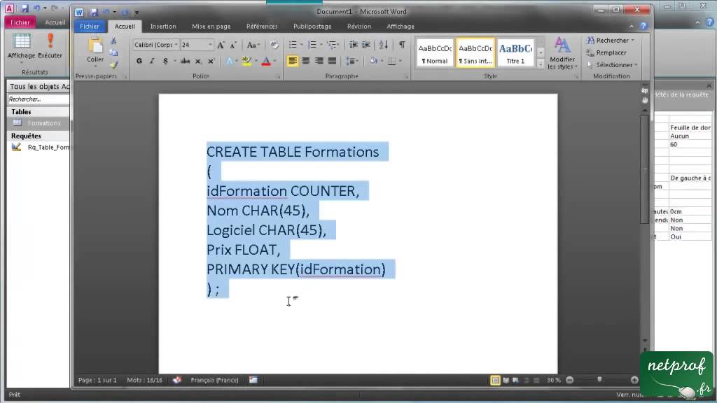 4 - Nos premières requêtes SQL