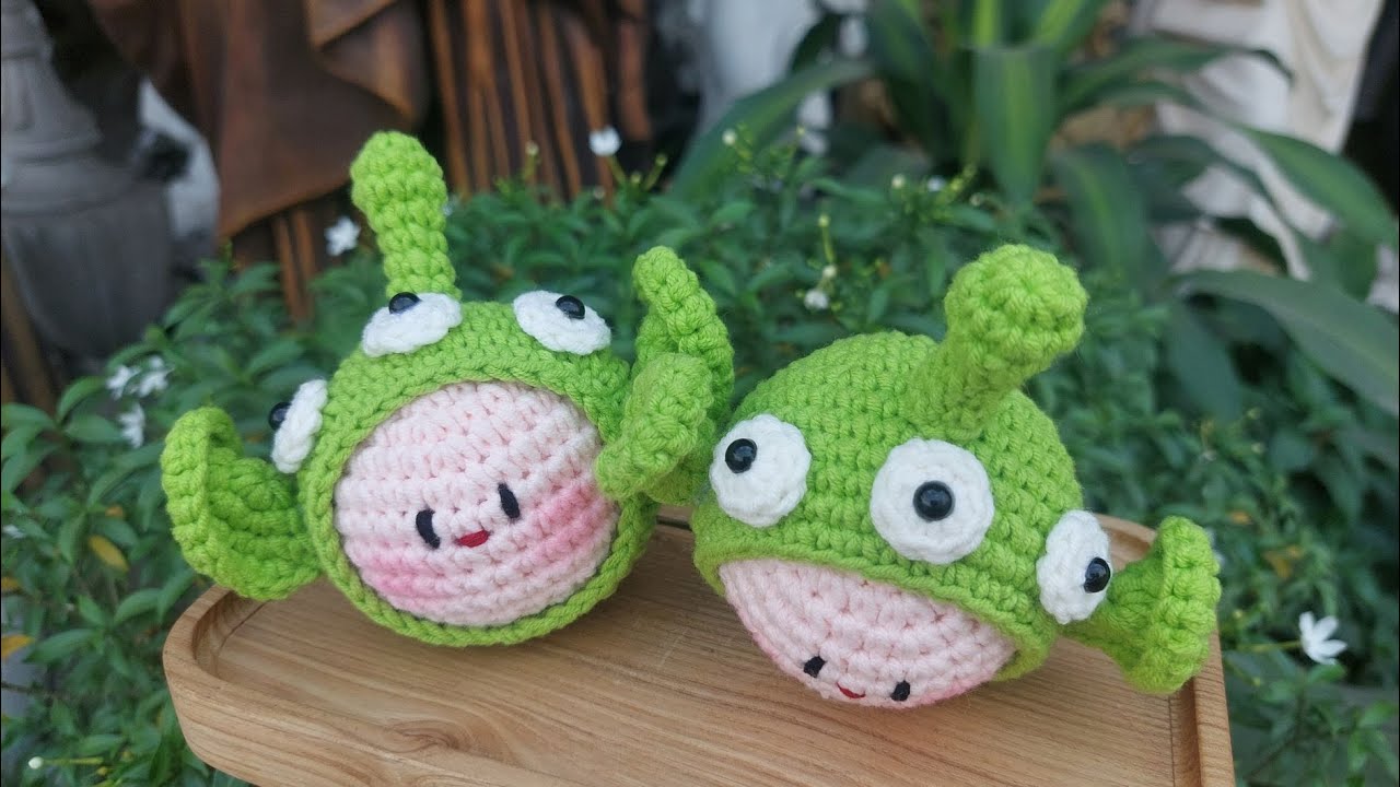 How to crochet LITTLE GREEN ALIENS | | Hướng dẫn móc NGƯỜI NGOÀI HÀNH TINH XANH bằng len | Lem'n Do