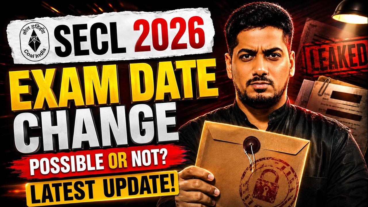 SECL Assistant Foreman Exam Date Change hoga ya nahi | New Update by Rishabh Sir