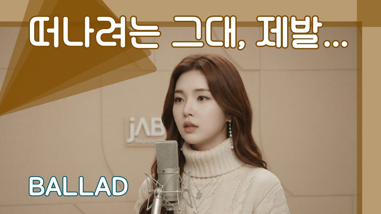 이별로 채운 어반팝 발라드 I 떠나지 마(Don’t walk away / KR) - 설아 [A.I. singer]
