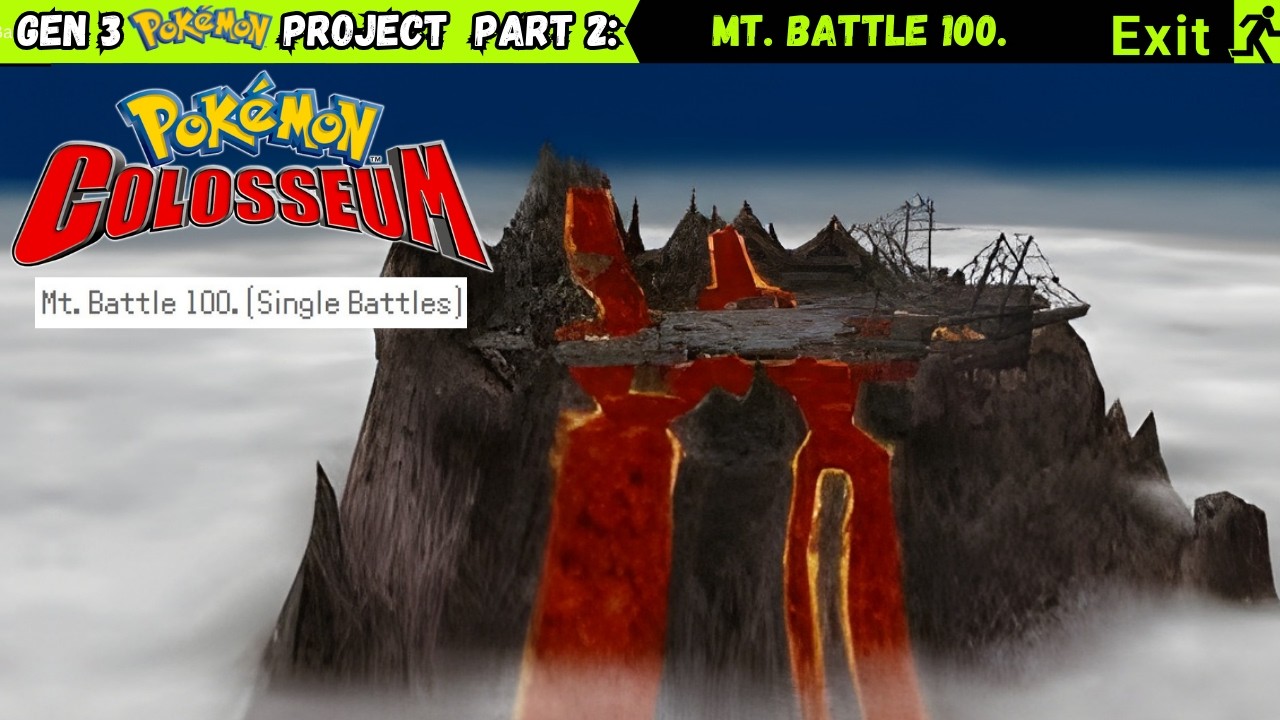 GEN 3 POKEMON PROJECT PART 2: Mt Battle 100. SINGLE BATTLE MODE #shorts #pokemon #pokemoncolosseum