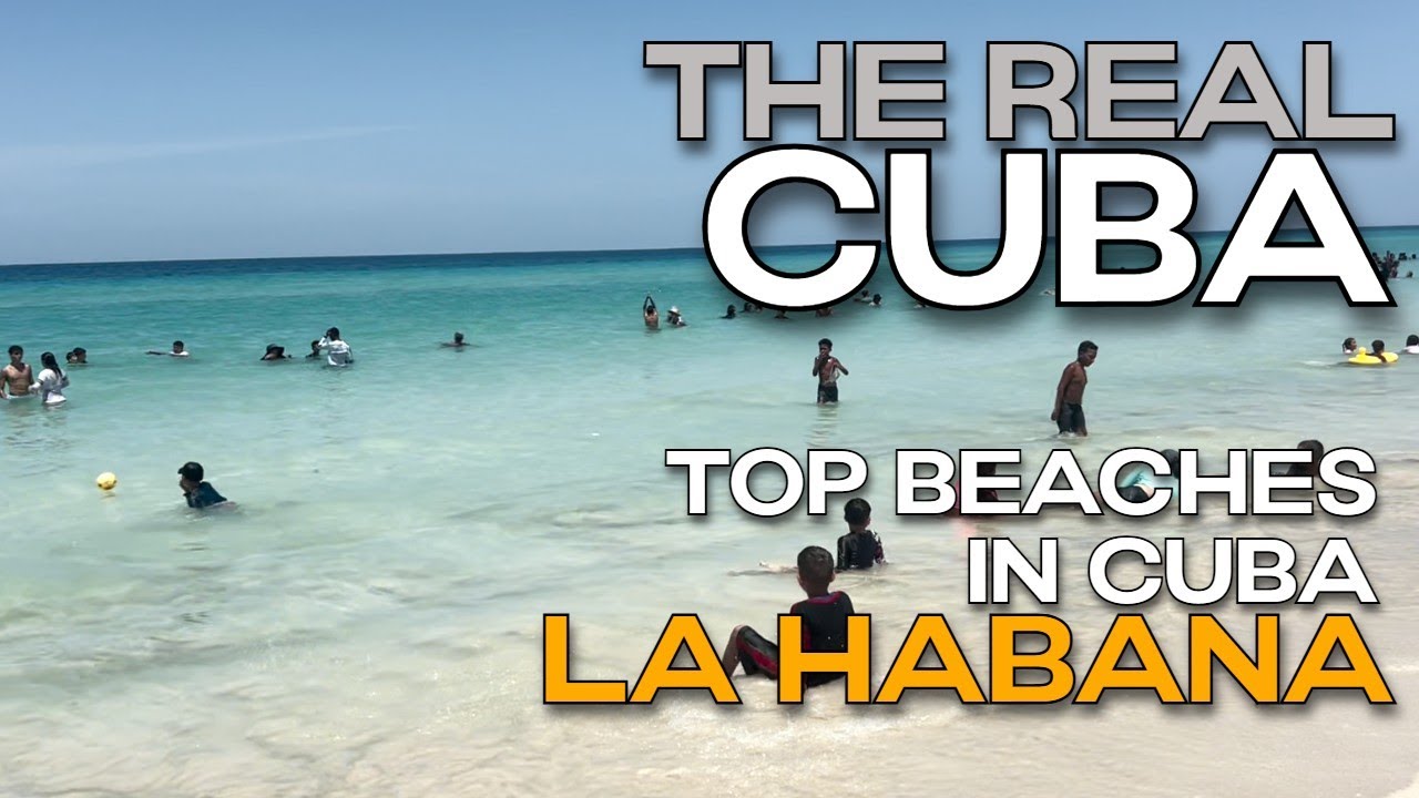 Real Cuba | La Habana, Guanabo Beach in HD | Sunny walk on the beach full of people | Natural sound