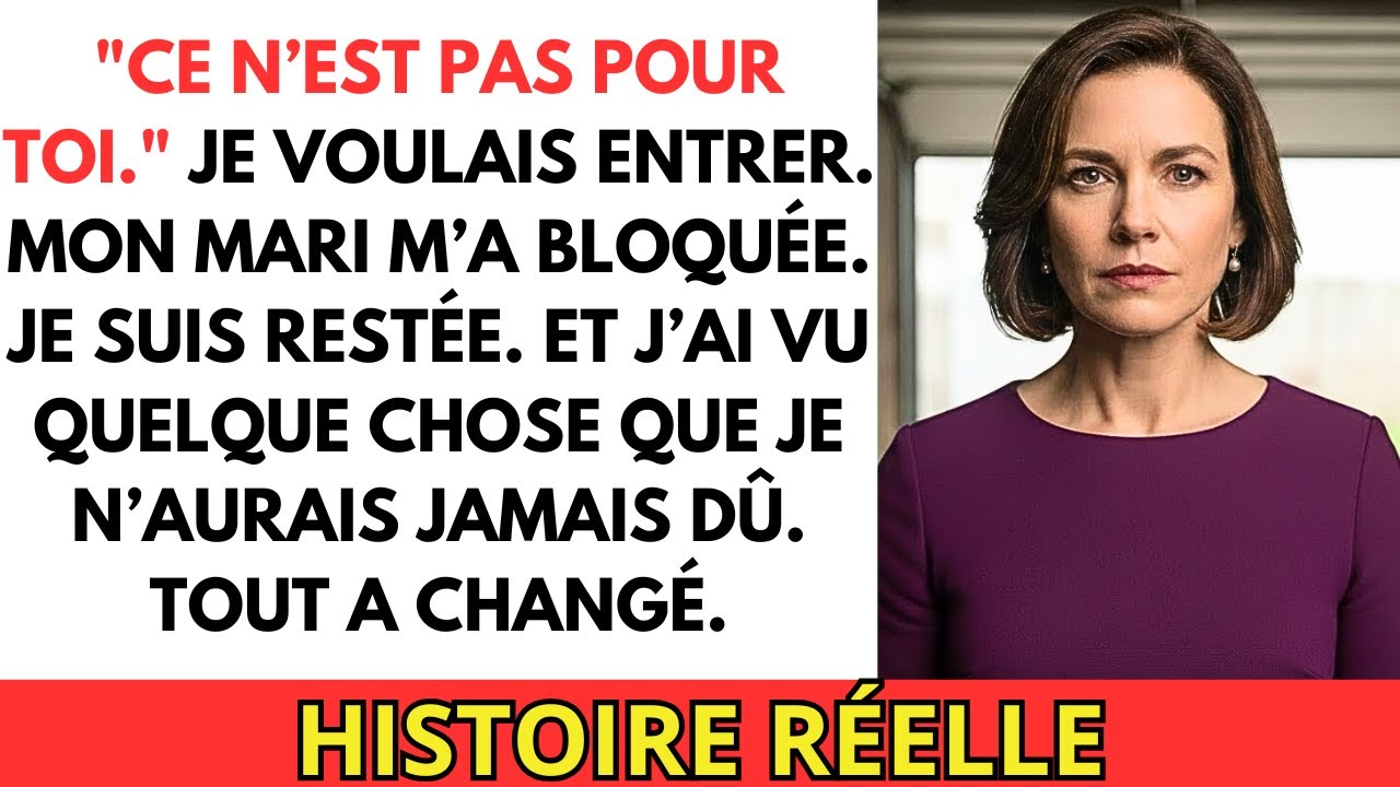Mon mari m'interdisait le garage. J'ai forcé la serrure... Alors j'ai compris sa vie secrète.