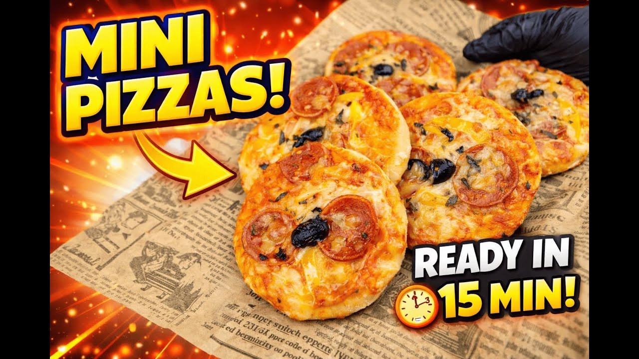 Mini Pepperoni Pizzas (Quick & Cheesy!)
