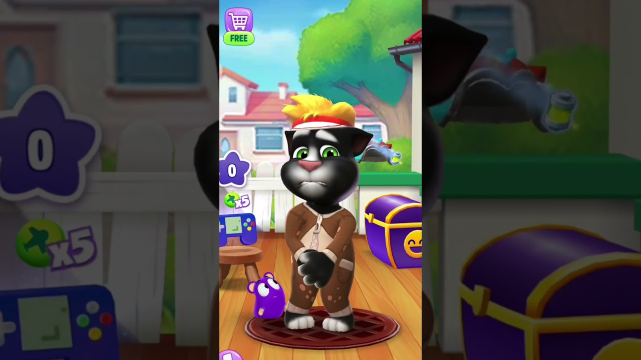 Viral My talking tom 2 #shorts # live #trending #viraltom #funnycat #satisfying  #game #funny  #tom