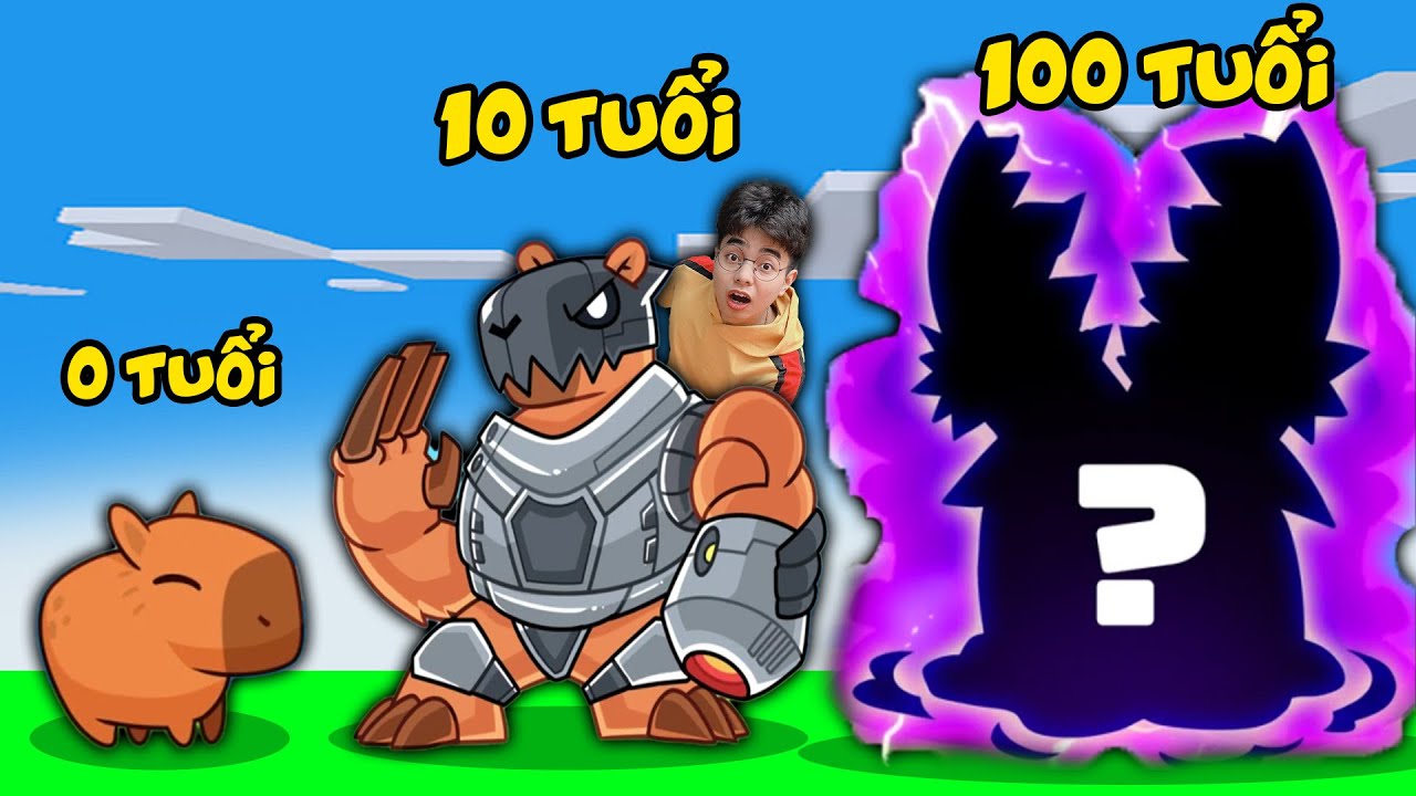 Thắng Tê Tê Nuôi Capypara Biến Hoá Từ 0 Tuổi đến 100 tuổi Trờ Thành Siêu Ngầu