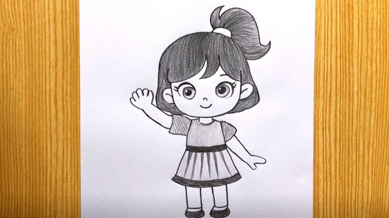 how to draw a beautiful drawing of a girl 😍