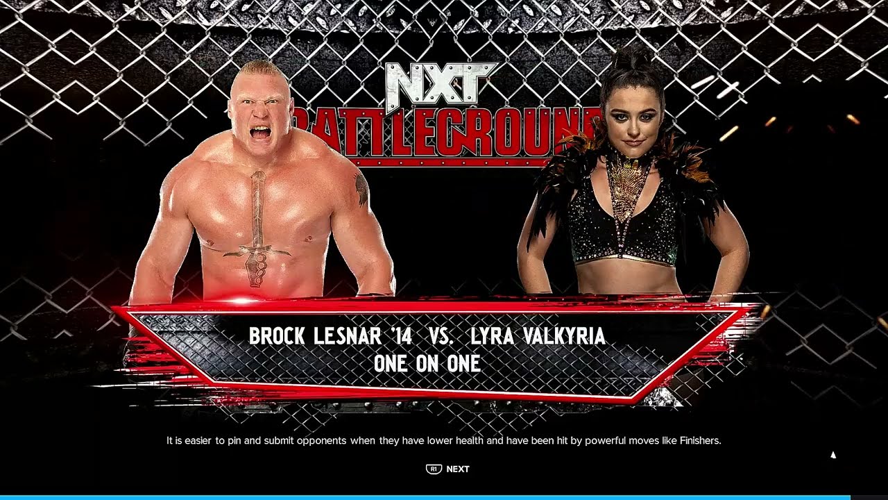 Brock Lesnar Vs Lyra Valkyria | WWE | WWE 2K24 | The Gaming Gladiators
