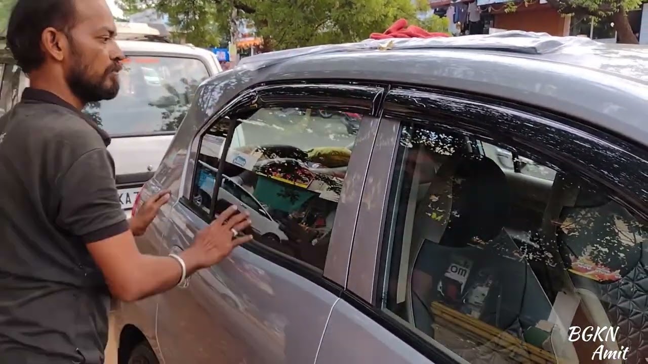 Santro door visor installation | #vidyagiri | #bagalkot