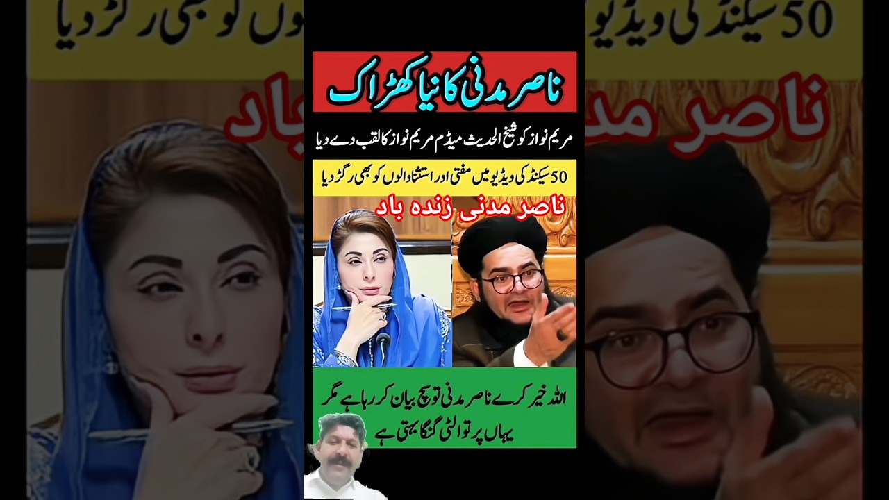 Naser Madni Ka Maryam nawaz pr tanez 
