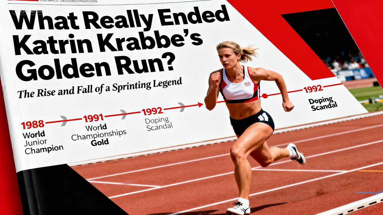 What Truly Destroyed Katrin Krabbe’s Career?#behindthemedal #athletejourney