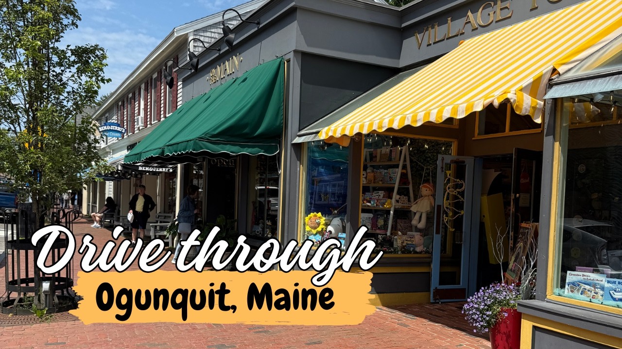 Relaxing summer Drive Through Ogunquit, Maine