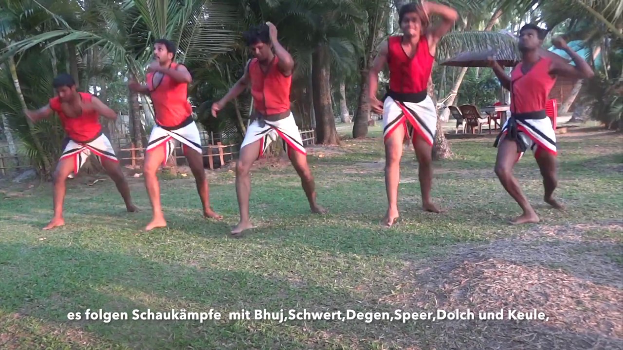 Kalaripayattu , Kampfkunst in Indien.