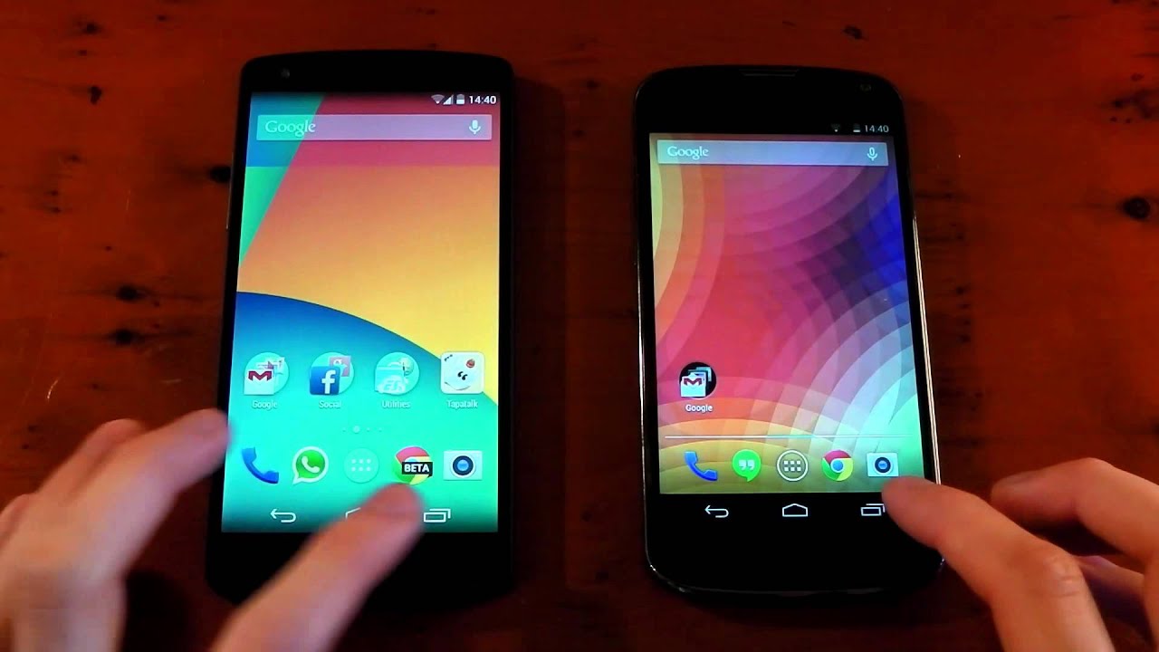 Google Nexus 5 vs. Google Nexus 4