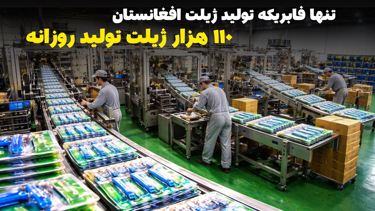 اولین و تنها فابریکه ژیلت افغانستان که روزانه ۱۱۰ هزار ژیلت تولید می‌کند