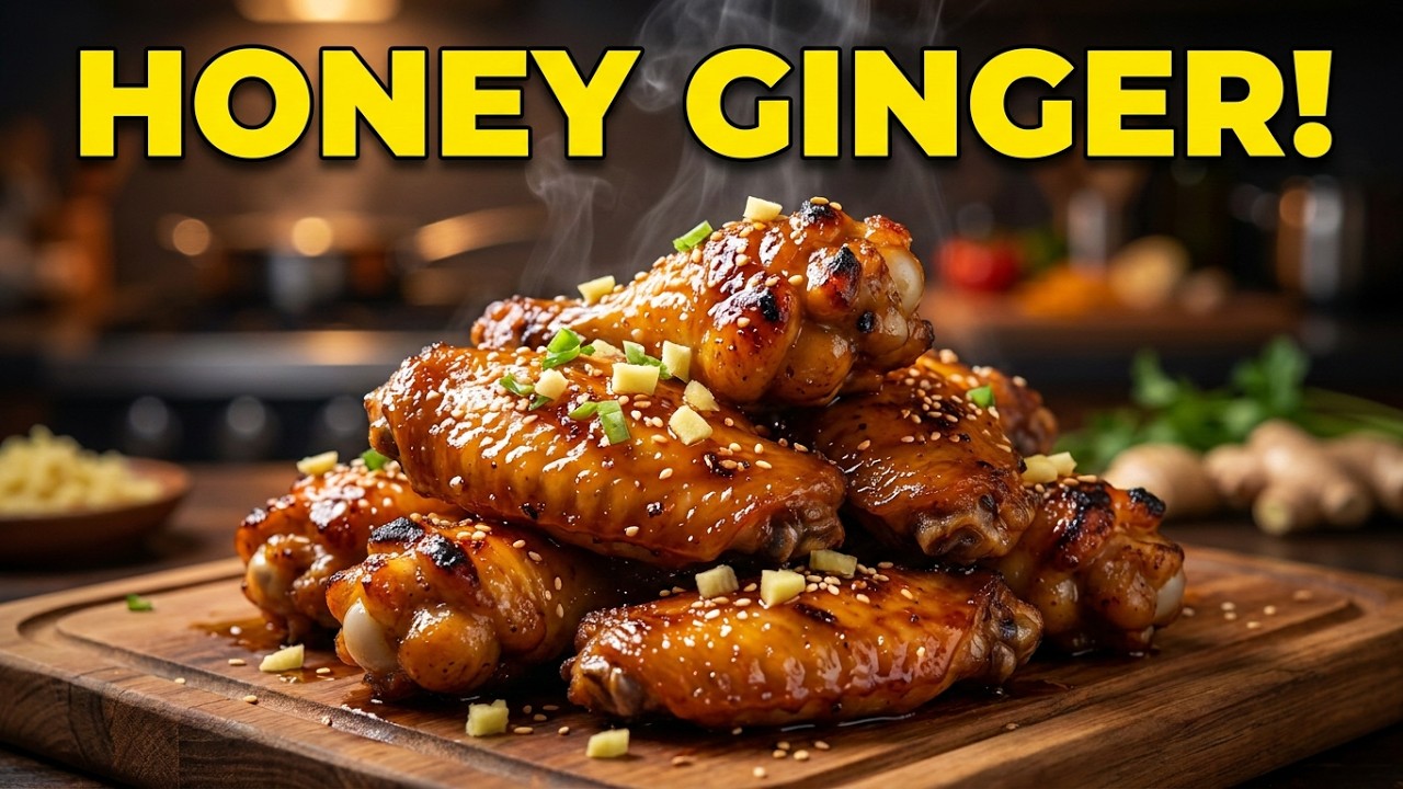 Perfectly Glazed Honey Ginger Wings: A Family Favorite ! Episode 8