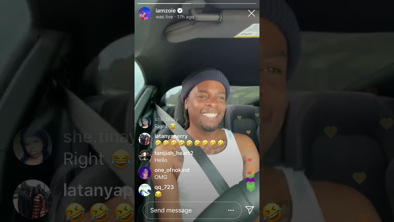 Iamzoie gotdamnzo FUNNY IG LIVE 😂😂