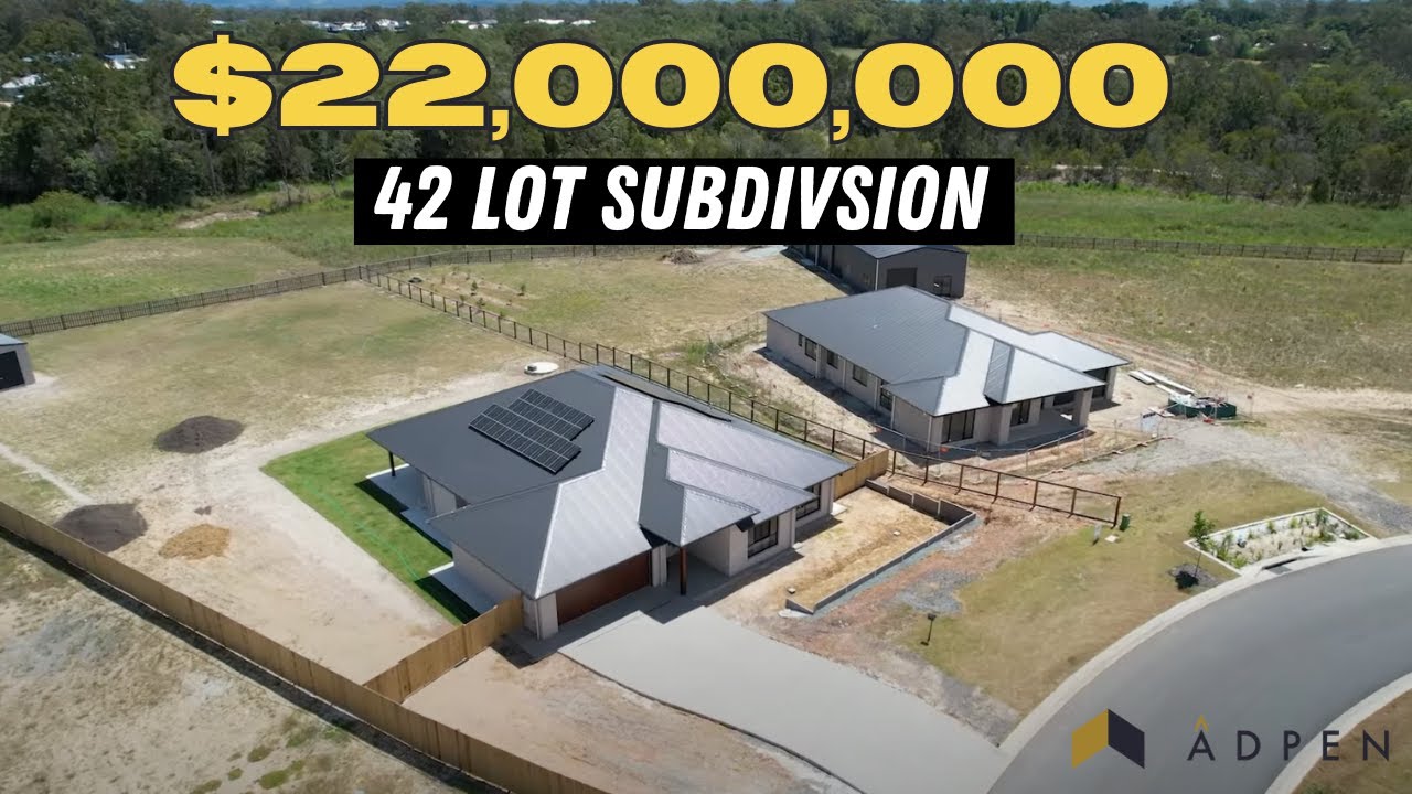 Our $22million, 42 lot land subdivision in Caboolture QLD