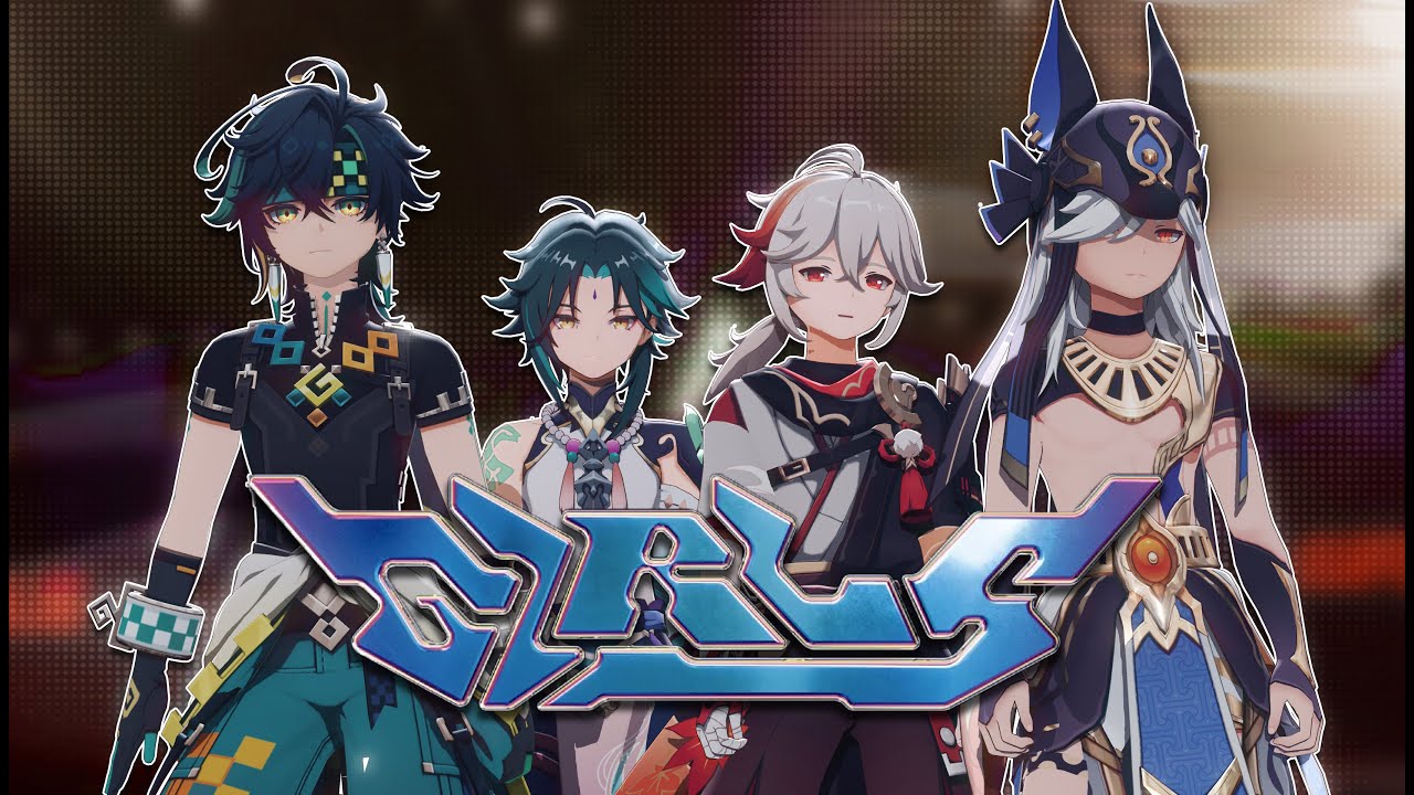 【Genshin Impact/MMD】Cyno/Kinich/Kazuha/Xiao - ‘Girls’ [4K/60fps]