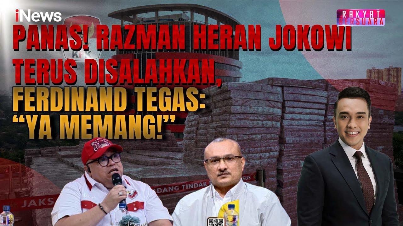Sengit! Razman dan Ferdinand Ribut Soal Tanggung Jawab Jokowi| Rakyat Bersuara