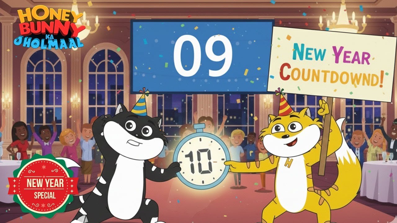 New Year Special | Honey Bunny ने शुरू किया New Year Countdown | New Movies In Hindi | Funny Cartoon