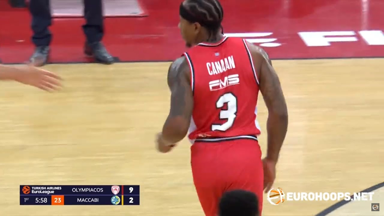 Isaiah Canaan (20 pts, 7/10 FG) 🎯 Olympiacos - Maccabi 89-72
