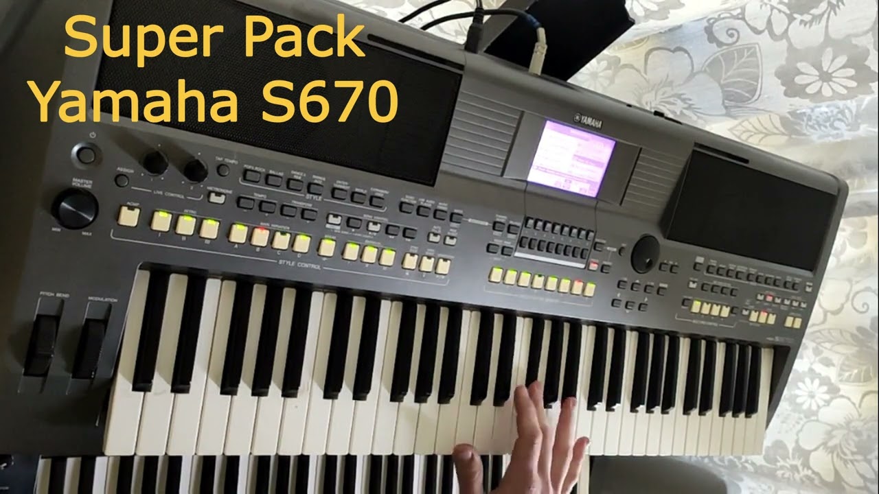 Super Pack YAMAHA S670 - O Melhor e mais completo do Sul 👌🎹🎸🎺🔝🔝🔝