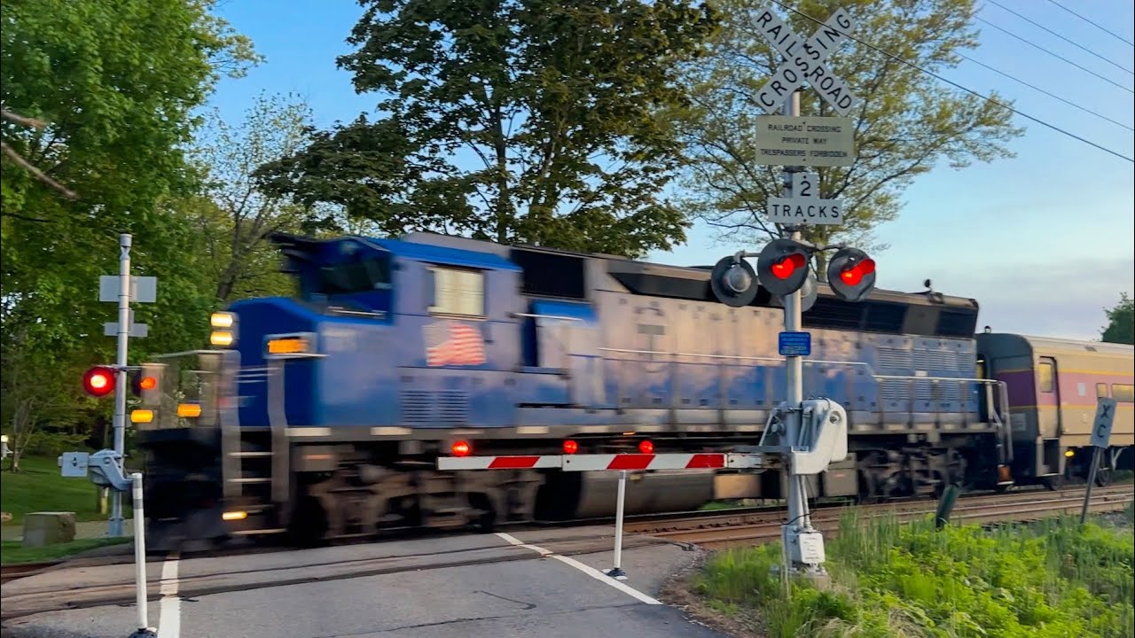 MBTA Commuter Rail on the Newburyport/Rockport Line - May 2025