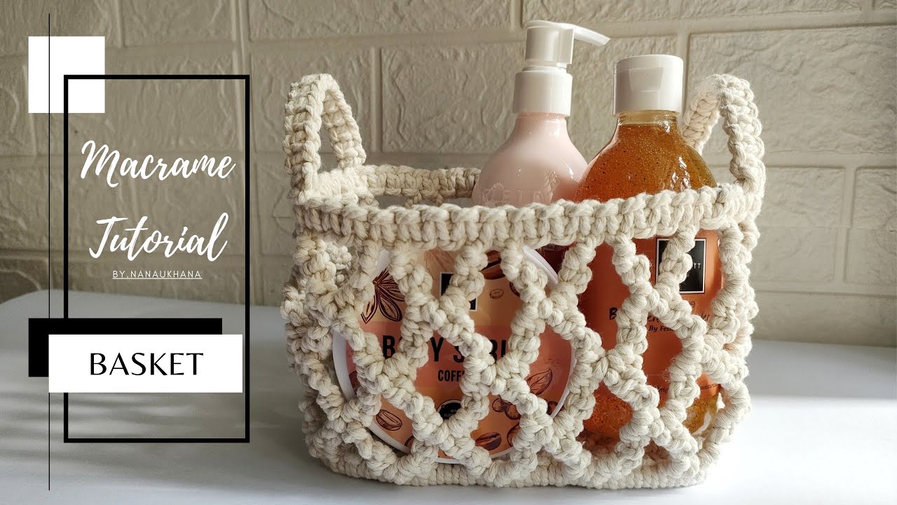 Шаблон корзины Macrame бесплатно