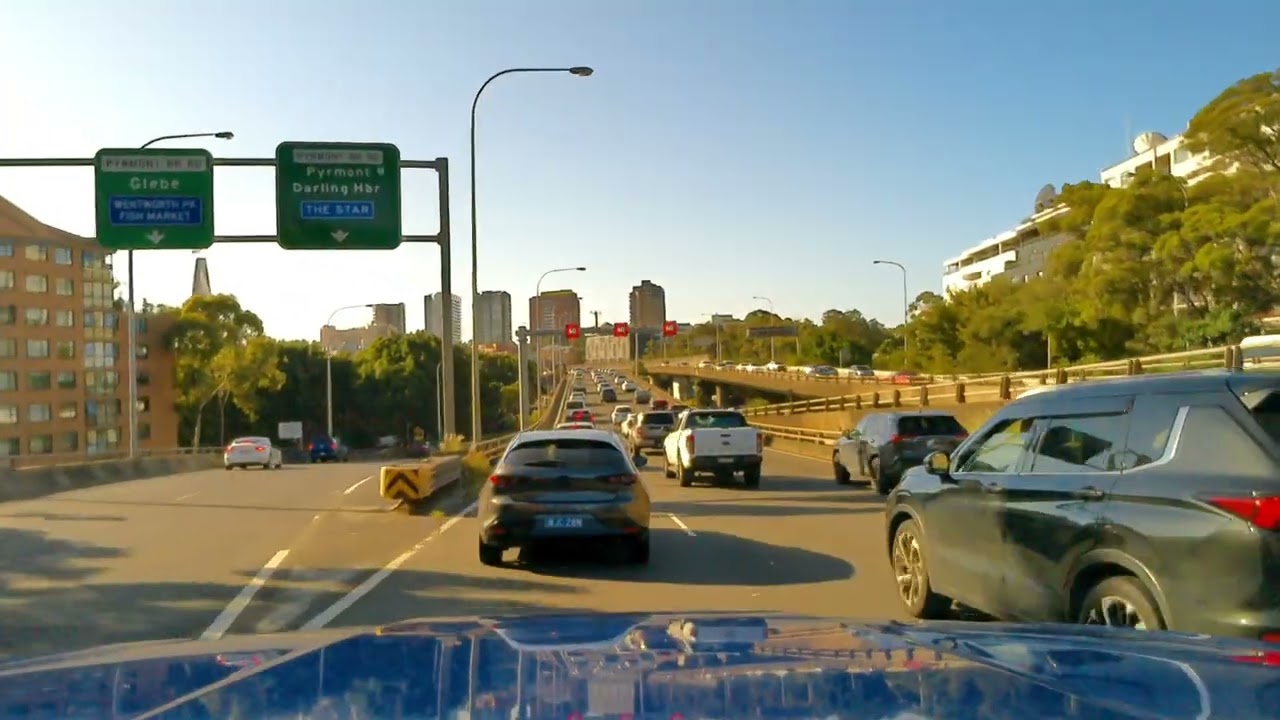 POV Driving Sydney 🇦🇺 | Evening Commute Through Tunnels | Real Traffic 15 km (9.3 mi) Real Traffic