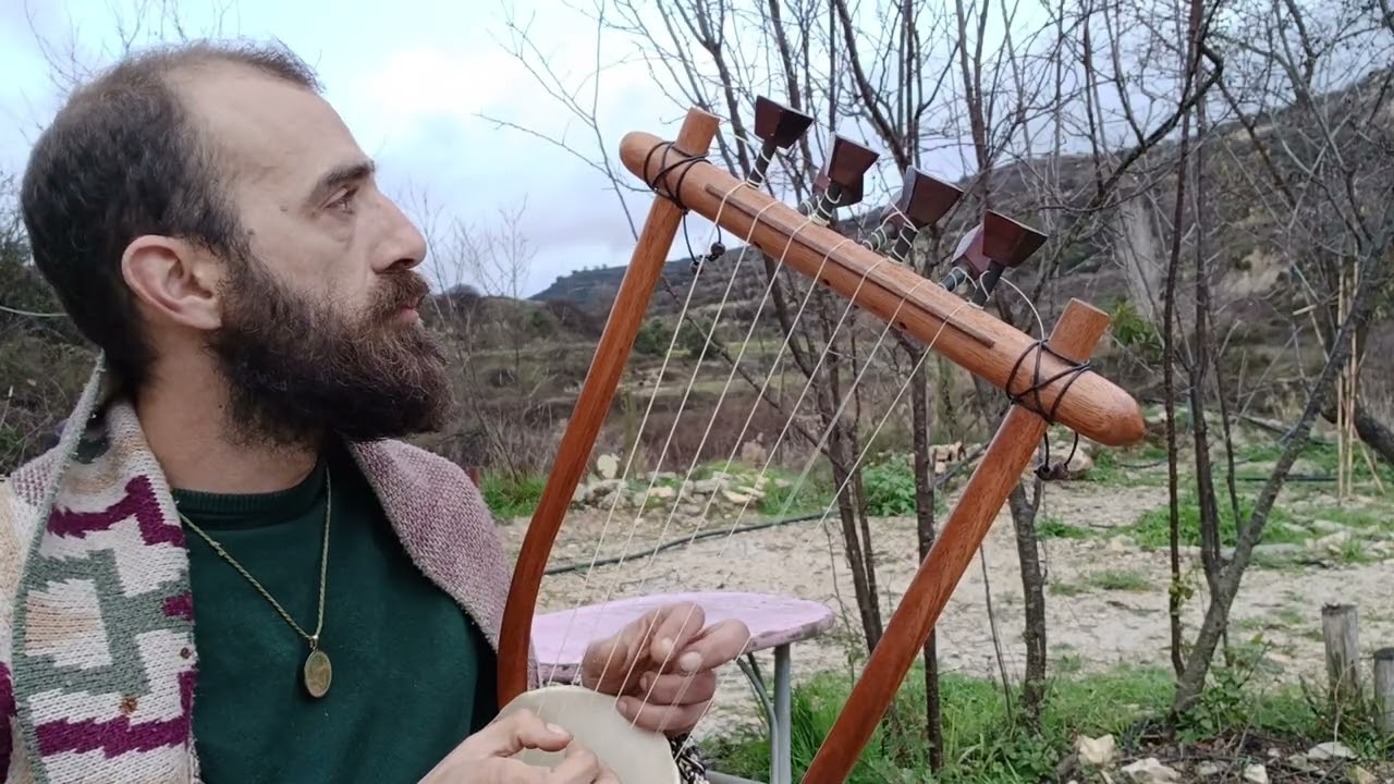 Ancient Greek Lyre. Afternoon calmness and ease 