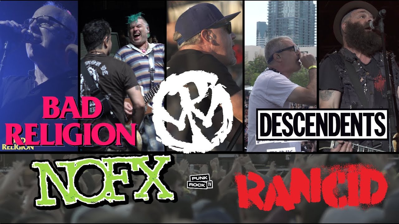 5 PUNK ROCK ANTHEMS PART 2: BAD RELIGION, NOFX, PENNYWISE, DESCENDENTS AND RANCID - 4K - WITH LYRICS
