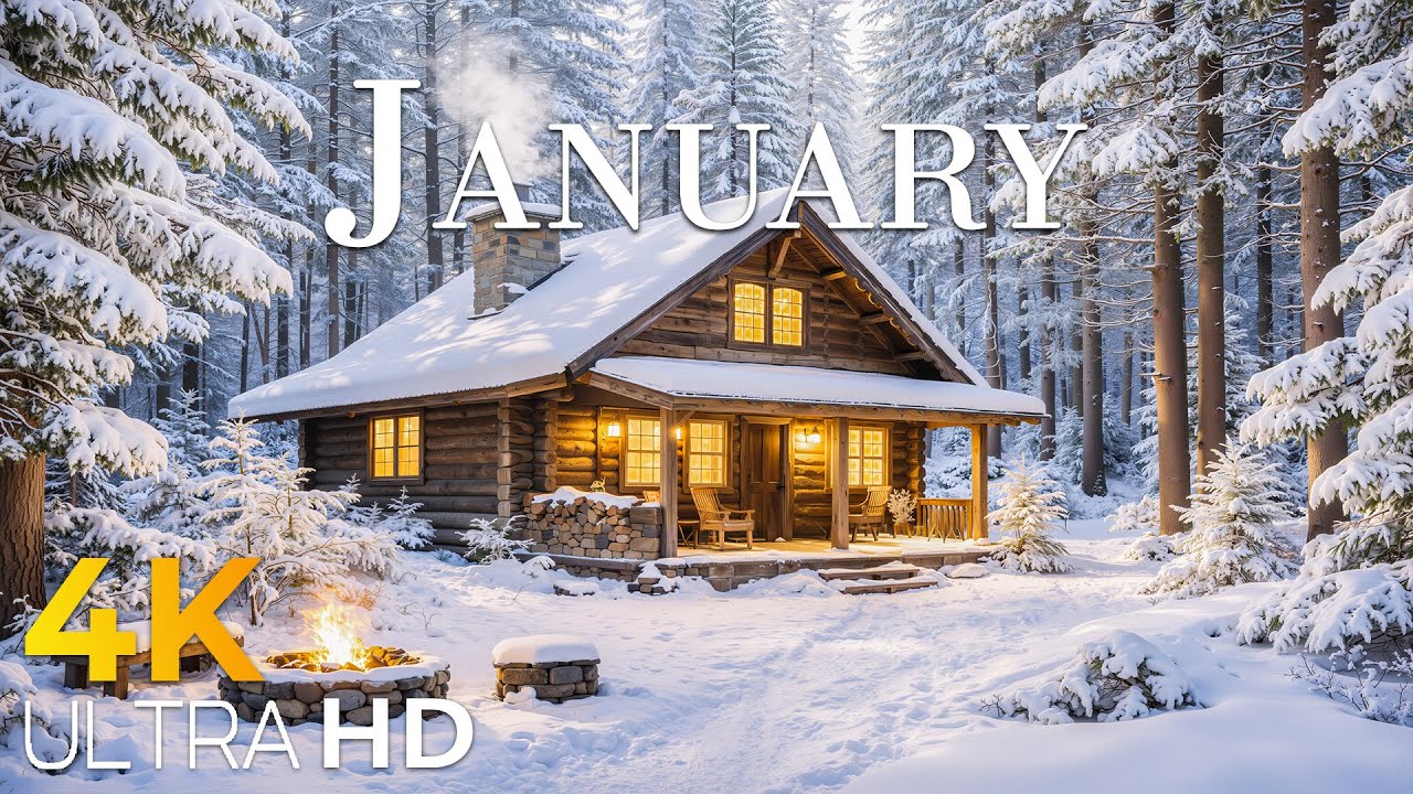 WINTER MAGIC 2026 ❄️ Fresh January Snow 4K - Scenic Relaxation Film