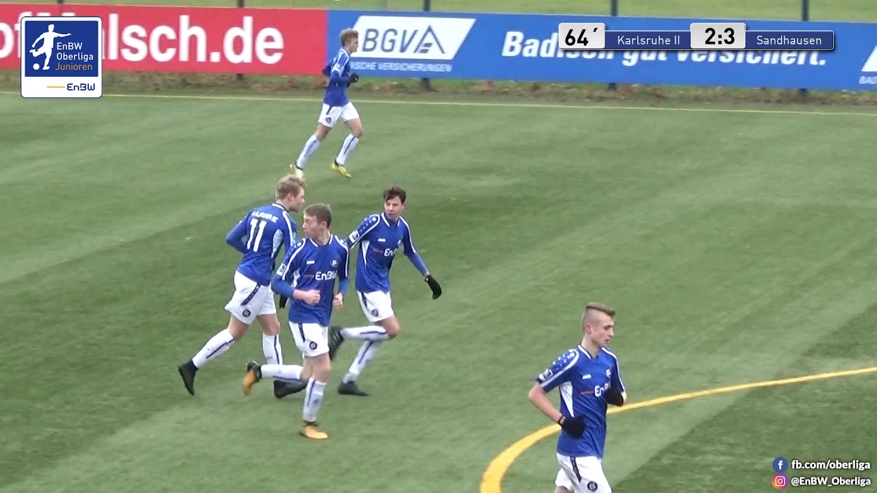 B-Junioren - 2:3 - Vincent Fitze - Karlsruher SC 2 gegen SV Sandhausen