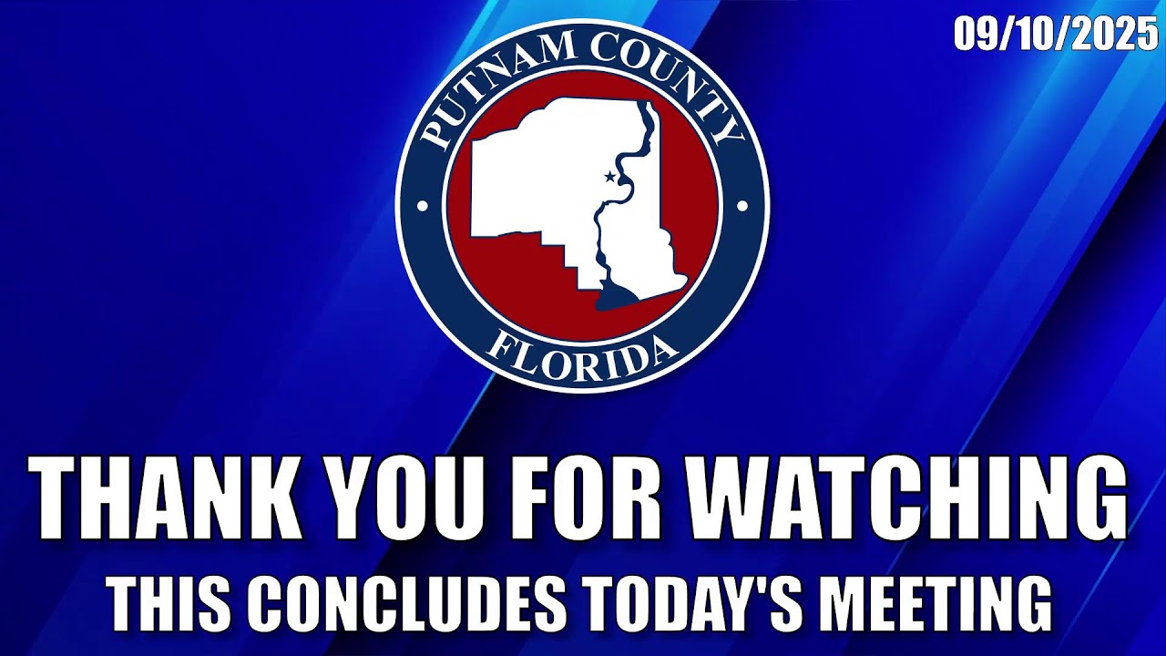 Putnam County Planning Meeting September 10th, 2025