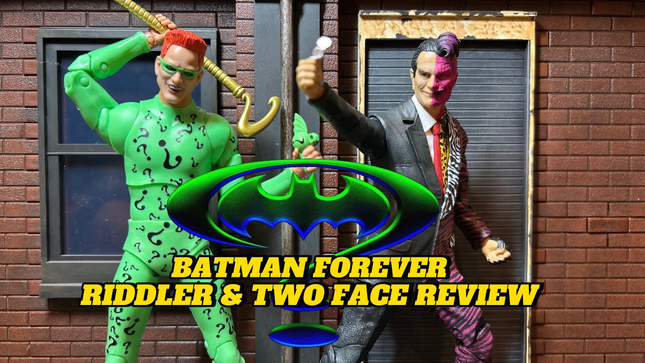 Review: DC Multiverse Batman Forever Riddler and Two Face Action Figure Review | McFarlane Toys