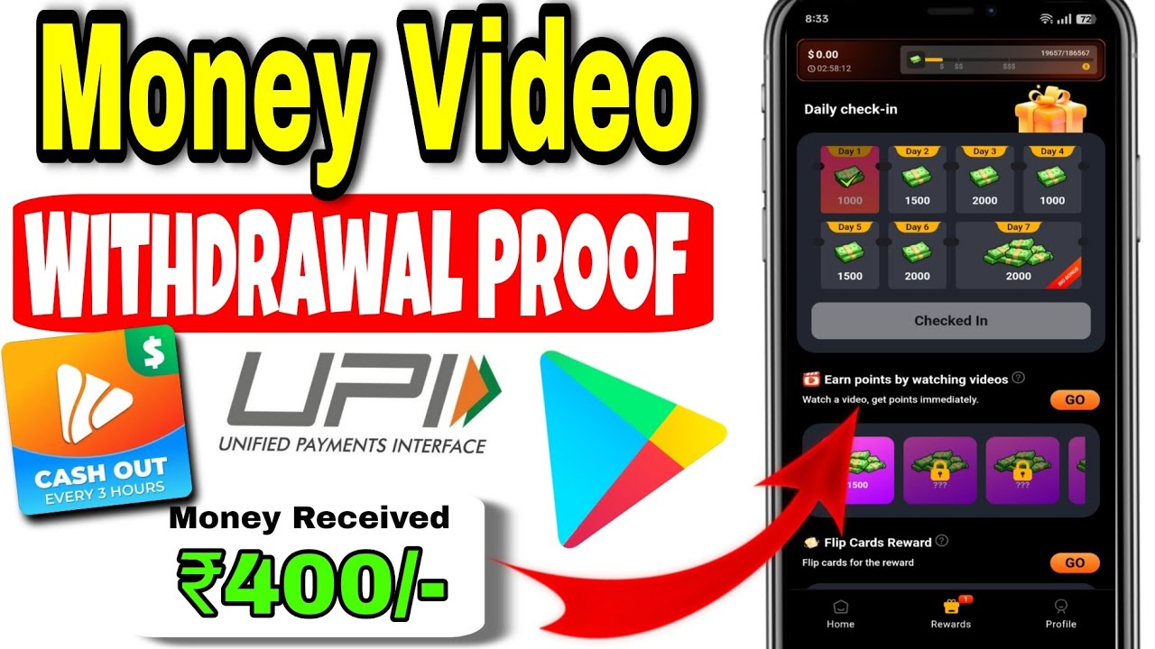 Money Video Earn Cash App Withdrawal Proof 🔥🤑 Money Video App Real Or Fake 💯🤯 2026 Online Earning