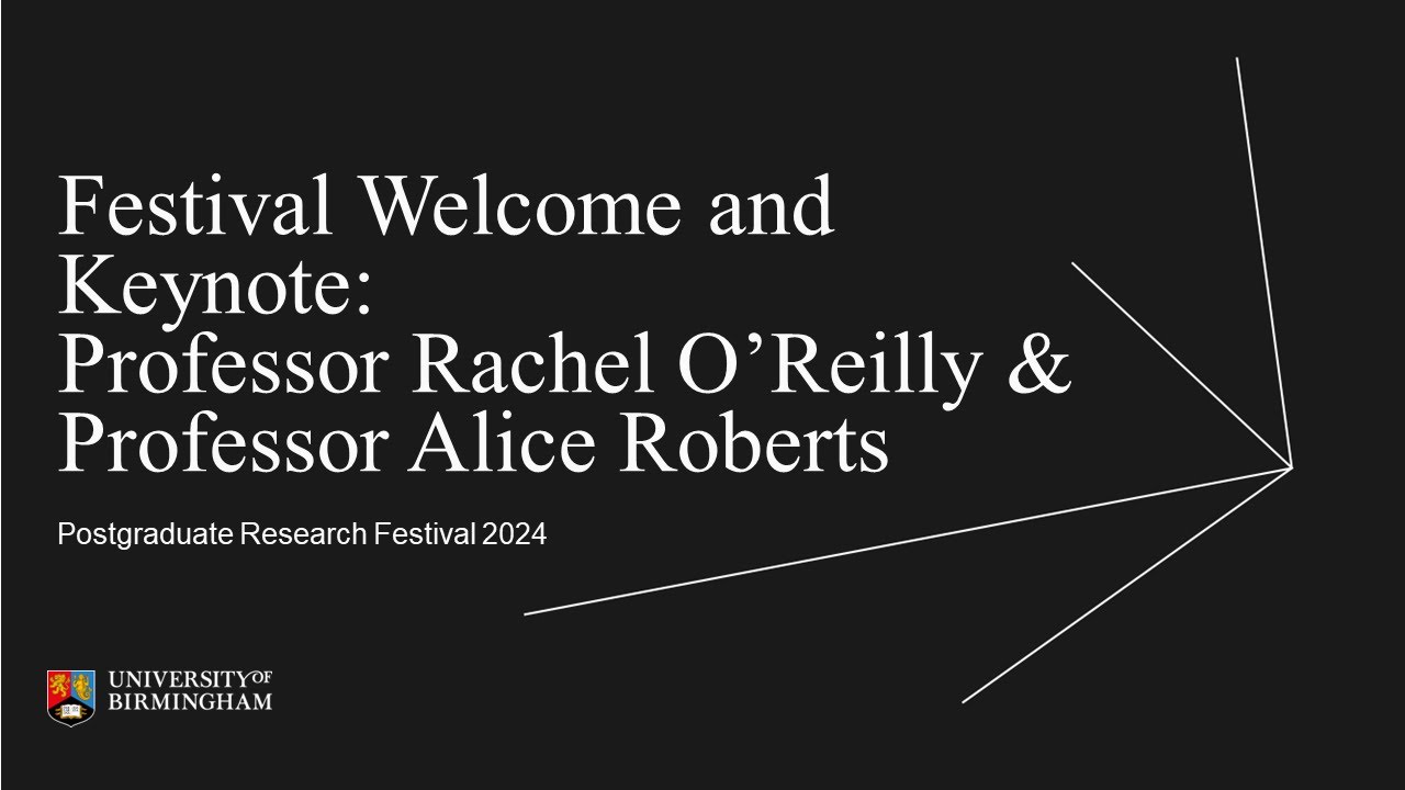Welcome Address & Keynote Speaker: Prof. Rachel O'Reilly and Prof. Alice Roberts