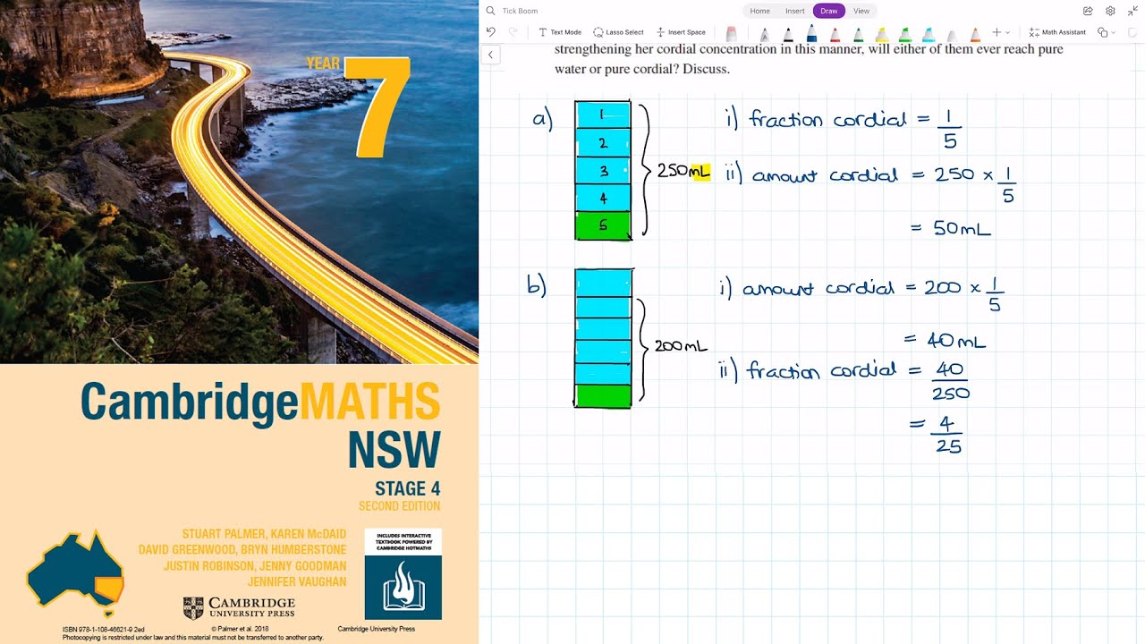 How to answer Q14 of Exercise 4C of the Year 7 Cambridge Textbook