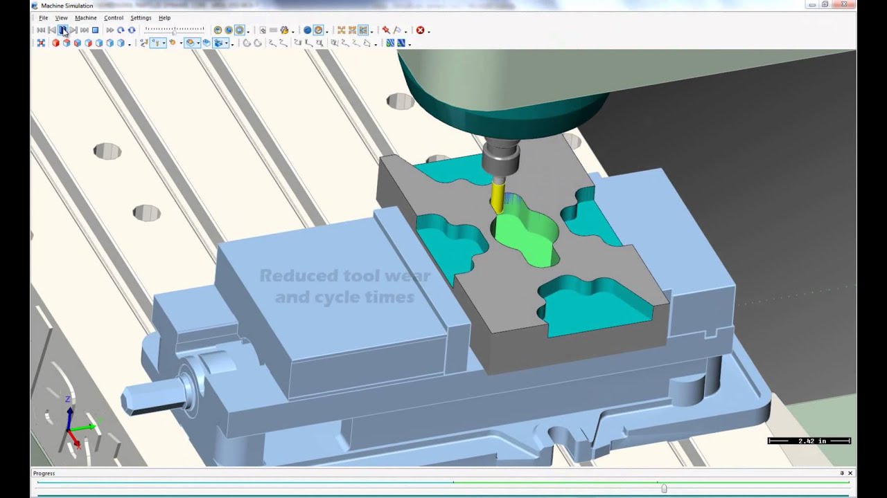 Mastercam 2D Highspeed Dynamic Contour Milling