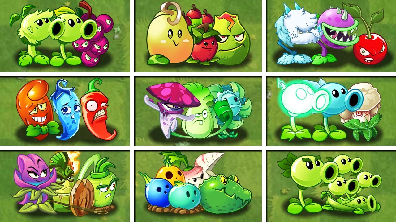 PVZ 2 Random 20 Team 3 Plants - Which Team Plant Will Win? - PVZ 2 Team Plants