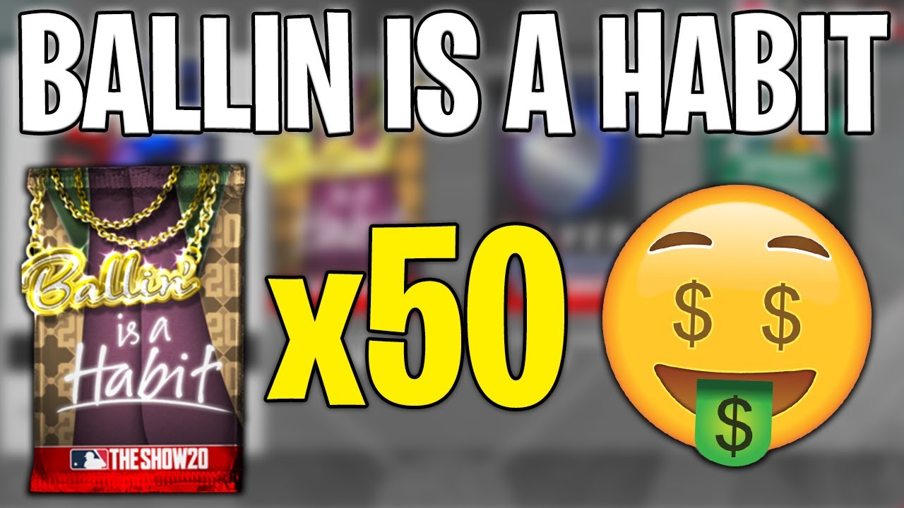 BEST PACK OPENING YET! HIGH DIAMOND PULL! BALLIN IS A HABIT! MLB The Show 20 Diamond Dynasty